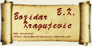 Božidar Kragujević vizit kartica